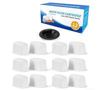 Set di 12 filtri dell'acqua di ricambio compatibili con macchine da caffè BES920XL BES980XL BES900XL BES860XL resina scambio ionico rimuove i sapori sgradevoli dell'acqua