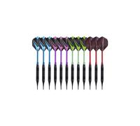 Set di 12 Freccette Professionali Tesli - Punta Plastica - 19g - Misto - Nouvo