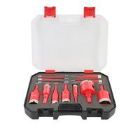 Set di 12 frese professionali per fori ad alta velocità, presa di taglio industriale, per progetti precisi in metallo e legno, set di frese per fori portatili