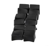 Set di 12 gambe rettangolari per sedie per mobili da interni che resistono allo spostamento e supportano una cura costante del pavimento (20 x 30 mm)