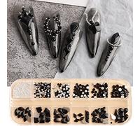 Set di 12 griglie con retro piatto strass e piccoli diamanti rotondi per accessori e cristalli