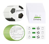 Set Di 12 Inviti Compleanno Bambino, Invito Alla Festa, Invito Alla, Celebrazione Tema Del Calcio, Inviti Compleanno Inviti Comprensivi Di Buste, Inviti Tedeschi