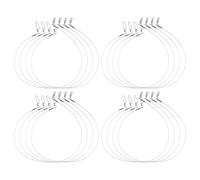 Set di 12 leader da pesca in fluorocarbonio da 9,1 kg a 36,3 kg, con chiusura a scatto, per pesci d'acqua dolce e salata, trasparente, invisibile (45,7 - 20,4 kg)