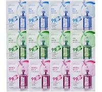 Set di 12 Maschere in Tessuto, Skincare Maschera Idratante e Lenitiva, Contiene Centella asiatica, Acido Ialuronico, Niacinamide, per ogni tipo di pelle