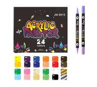 Set di 12 matite per nail art 3D, 24 colori, con testa morbida, ad asciugatura rapida, impermeabile, per nail art, strumento di pittura (1 pezzo)