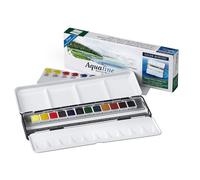 Set Di 12 Mezzopani Di Colori A Acquerello Daler Rowney In Scatola Di Metallo