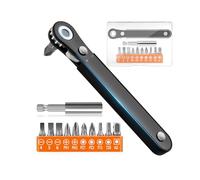 Set di 12 mini cacciaviti a cricchetto per piccoli luoghi, chiavi a cricchetto magnetiche, 100 mm, mini cacciavite a cricchetto, cacciavite angolare Torx a croce PH1 PH2