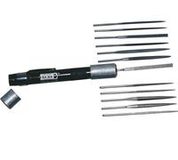 Set Di 12 Mini Lime 13 Pezzi - Lunghezza 170 Mm / 12 Lime E 1 Manico