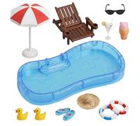 Set di 12 miniature a tema spiaggia per micro-paesaggi