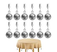 Set di 12 mollette robuste per tovaglie all'aperto, supporti decorativi per evitare che la tovaglia vada via | Ideale per terrazza, picnic, giardino, campeggio