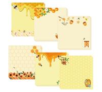 Set di 12 note adesive a tema ape miele memooe note adesive 7 x 7 cm Honeybee Personal Task Tracking Promemoria Sticky of Home Cucina Riunione Agenda Pianificazione Evento Lista di controllo