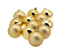 Set di 12 palle di Natale Pia Oro