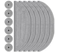 Set di 12 panni per robot aspirapolvere Roborock S8 MaxV Ultra, 6 panni e 6 spazzole laterali, accessori sistema di pulizia VibraRise 3.0 in microfibra agli ioni d'argento