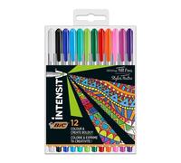 Set di 12 Pennarelli BIC Intensity Medium a Lunga Durata