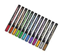 Set di 12 pennarelli metallizzati per scrapbooking, biglietti, lavori artigianali, pittura artistica, set di pennarelli