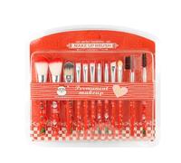 Set di 12 pennelli in stile natalizio, set di pennelli per trucco, set di pennelli per trucco, set di pennelli per trucco, bel regalo di Natale per donne