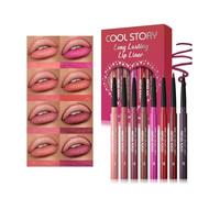 Set di 12 pennelli per labbra combo, per labbra e lunga durata, impermeabile, antiaderente, consistenza liscia opaca per labbra