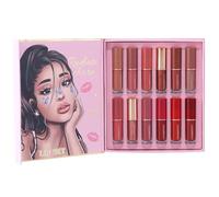 Set Di - 12 Pezzi Kit Per Il Trucco Delle Labbra A Lunga Tenuta - Il Set di Rossetto Liquido Matte Nudo - per i Viaggi la Scena gli Appuntamenti le Riunioni le Vacanze