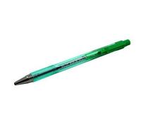 Set di 12 Pilot - Penna a sfera BP-S Matic ricaricabile - Punta Fine - Corpo Plastica Cristallo - Inchiostro verde