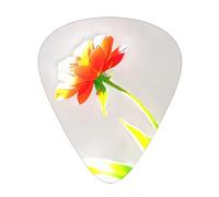Set di 12 plettri con stampa floreale rivolta verso il sole, sottili, medi e spessi, adatti per chitarra, basso, chitarra elettrica e ukulele