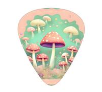 Set di 12 plettri Dream Mushroom Prints tono nitido comodo e resistente all'usura per chitarra e ukulele