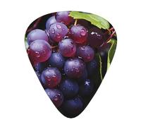 Set di 12 plettri Fresh Grapes Prints, tono nitido e confortevole e resistente all'usura, per chitarra e ukulele