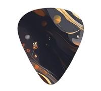 Set di 12 plettri medi scuri, tra cui 3 spessori di plettri per chitarre acustiche, ukulele e molto altro ancora.