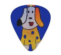 Set di 12 plettri per chitarra a forma di cane dei cartoni animati, perfetti per principianti e professionisti (basso, chitarra elettrica e acustica)
