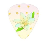 Set di 12 plettri per chitarra Blooming Daffodils Stampe tono nitido comodo e resistente all'usura per chitarra e ukulele