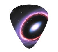 Set di 12 plettri per chitarra, comodi da tenere in mano, con bordi lisci, tre spessori da abbinare a Mysterious Cosmic Black Holes Picture
