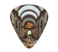 Set di 12 plettri per chitarra, comodi da tenere in mano, con bordi lisci, tre spessori da abbinare al Metropolitan Museum of Art di New York
