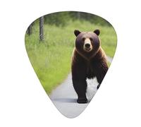 Set di 12 plettri per chitarra, comodi da tenere in mano, con bordi lisci, tre spessori da abbinare al modello Bear Running