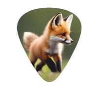 Set di 12 plettri per chitarra, comodi da tenere in mano, con bordi lisci, tre spessori da abbinare al modello Cute Baby Fox
