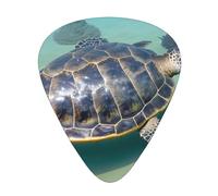 Set di 12 plettri per chitarra, comodi da tenere in mano, con bordi lisci, tre spessori da abbinare alle tartarughe marine tapa hawaiane