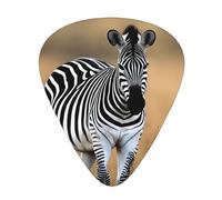 Set di 12 plettri per chitarra, comodi da tenere in mano, con bordi lisci, tre spessori da abbinare alle stampe Africa Grassland Zebra