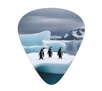Set di 12 plettri per chitarra, comodi da tenere in mano, con bordi lisci, tre spessori da abbinare alle stampe Penguins On The Iceberg