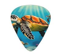 Set di 12 plettri per chitarra, comodi da tenere in mano, con bordi lisci, tre spessori per abbinare le tartarughe delle stampe profonde