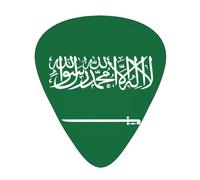 Set di 12 plettri per chitarra con bandiera dell'Arabia Saudita, perfetto per principianti e professionisti (basso, chitarra elettrica e acustica)