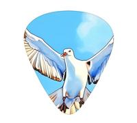 Set di 12 plettri per chitarra con gabbiani in volo, tra cui 3 spessori di plettri per chitarre acustiche, ukulele e molto altro ancora.