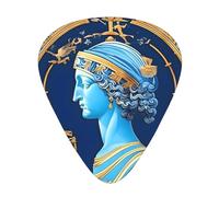 Set di 12 plettri per chitarra con motivo Love Goddess, spessore misto, progettati per chitarre acustiche ed elettriche