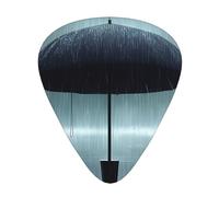 Set di 12 plettri per chitarra con ombrello nero in The Rain, tra cui 3 spessori di plettri per chitarre acustiche, ukulele e altro ancora.