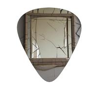 Set di 12 plettri per chitarra con stampa a specchio rotto, disponibile in 3 spessori, adatto per chitarre acustiche ed elettriche