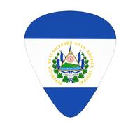 Set di 12 plettri per chitarra El Salvador Prints tono nitido comodo e resistente all'usura per chitarra e ukulele