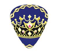 Set di 12 plettri per chitarra Fantasy Tiara Prints tono nitido comodo e resistente all'usura per chitarra e ukulele