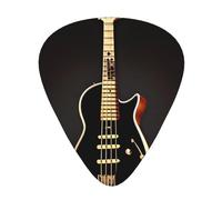 Set di 12 plettri per chitarra nera, include 3 spessori di plettri per chitarre acustiche, ukulele e altro ancora.