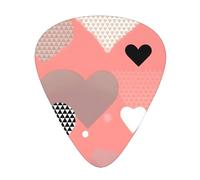 Set di 12 plettri per chitarra per San Valentino, tra cui 3 spessori di plettri per chitarre acustiche, ukulele e altro ancora.