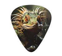 Set di 12 plettri per chitarra Spiny lucertole Stampe tono nitido comodo e resistente all'usura per chitarra e ukulele
