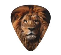 Set di 12 plettri per chitarra The Lion's Gaze Stampe tono nitido comodo e resistente all'usura per chitarra e ukulele