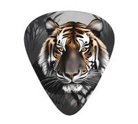 Set di 12 plettri per chitarra Tiger at rest Stampa un tono nitido comodo e resistente all'usura per chitarra e ukulele