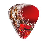 Set di 12 plettri per ukulele, basso, chitarra elettrica e acustica, da avere per chitarre, magie natalizie